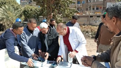 لجنة مكبرة لمراجعة كفاءة تشغيل وصيانة محطات مياه الشرب بسوهاج