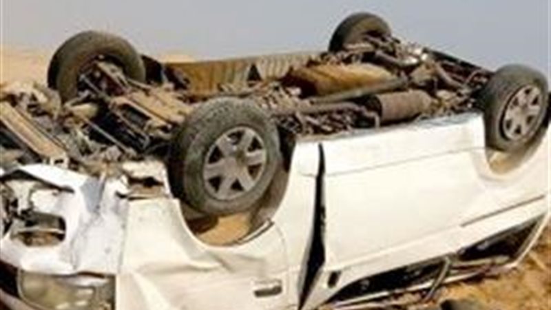 حادث انقلاب سيارة