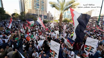 بالصور والفيديو.. وقفات حاشدة في الجيزة والمحافظات لتأييد الرئيس السيسي ورفض تهجير الفلسطينيين