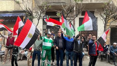 أهالى الحضرة بالإسكندرية يحتشدون للتوجه إلى رفح لدعم القضية الفلسطينية