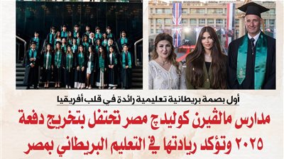 بالصور.. مدارس مالڤيرن كوليدچ مصر تحتفل بتخريج دفعة 2025 وتؤكد ريادتها في التعليم البريطاني بمصر