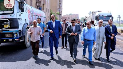 محافظ سوهاج يتفقد أعمال الرصف والتطوير ورفع كفاءة الطرق والشوارع بالمنشاة