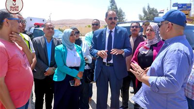 محافظ سوهاج يتفقد أعمال تطوير وتحديث بوابة المدخل الغربى