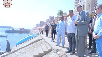 محافظ سوهاج يتفقد المسطح المائي للجزيرة المستجدة للاطمئنان على منسوب المياه