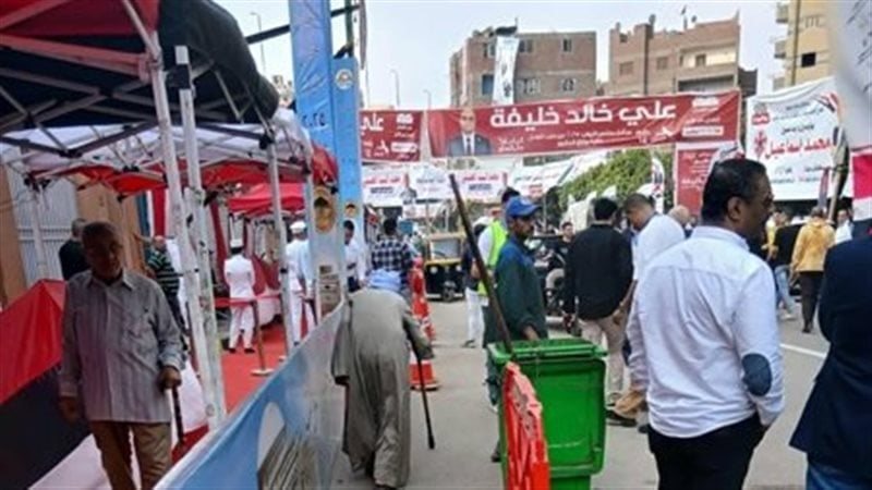 جانب من مشاركة الناخبين