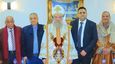 النائب مصطفى مزيرق يقدم التهنئة لأقباط المراغة بمناسبة عيد الميلاد المجيد