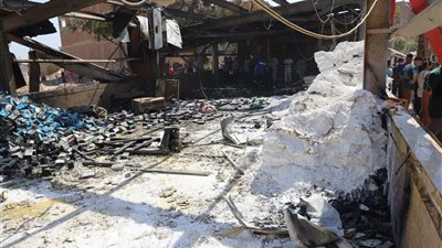 3 وفيات و4 مصابين في حريق منفذ لبيع وتعبئة مواد البناء والدهانات بالمنوفية.. والمحافظ يتابع من موقع الحادث