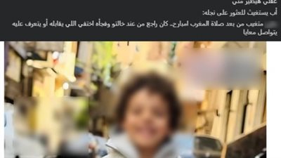 اختفاء طفل ومنشور مزيف يثيران الجدل، الأمن يكشف تفاصيل صورة البحيرة